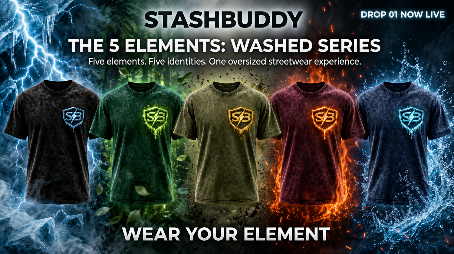 🏆 STASHBUDDY The 5 Elements: Washed Series ⭐