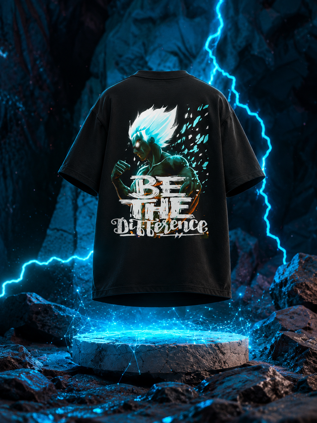 Be The Difference Oversized Graphic T-Shirt