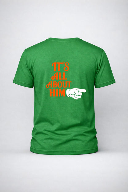 It’s All About Him Oversized Back Print T-Shirt for Men | Premium Streetwear Tee | StashBuddy