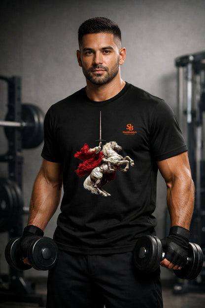 Knight Warrior Graphic T-Shirt for Men | Premium Streetwear Tee | StashBuddy