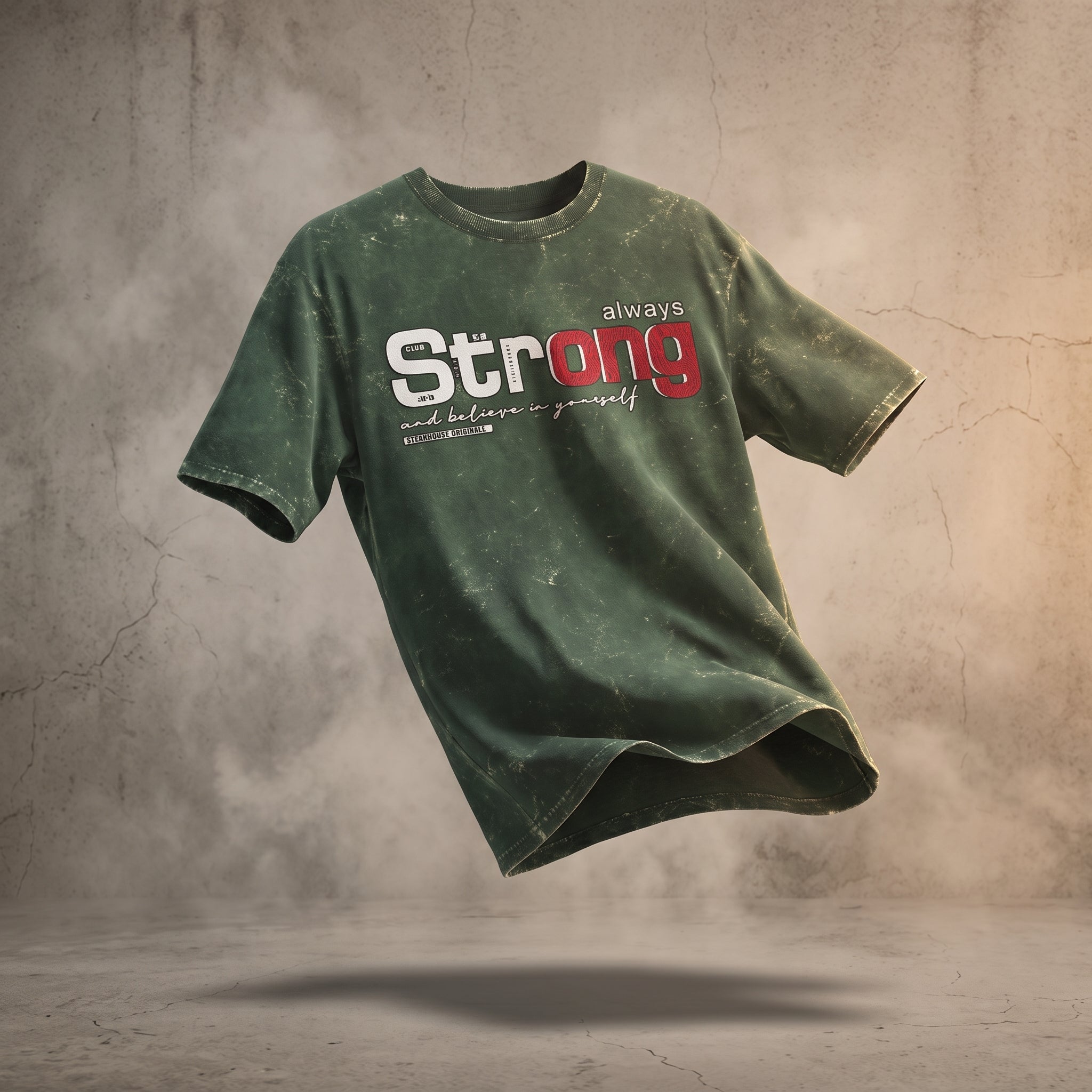 Strong Acid Wash Oversized Graphic T-Shirt for Men & Women