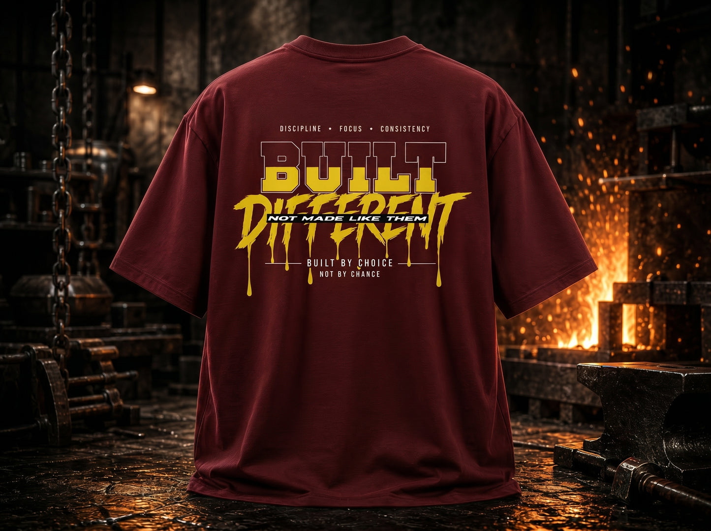 STASHBUDDY Built Different Classic Crew T-Shirt