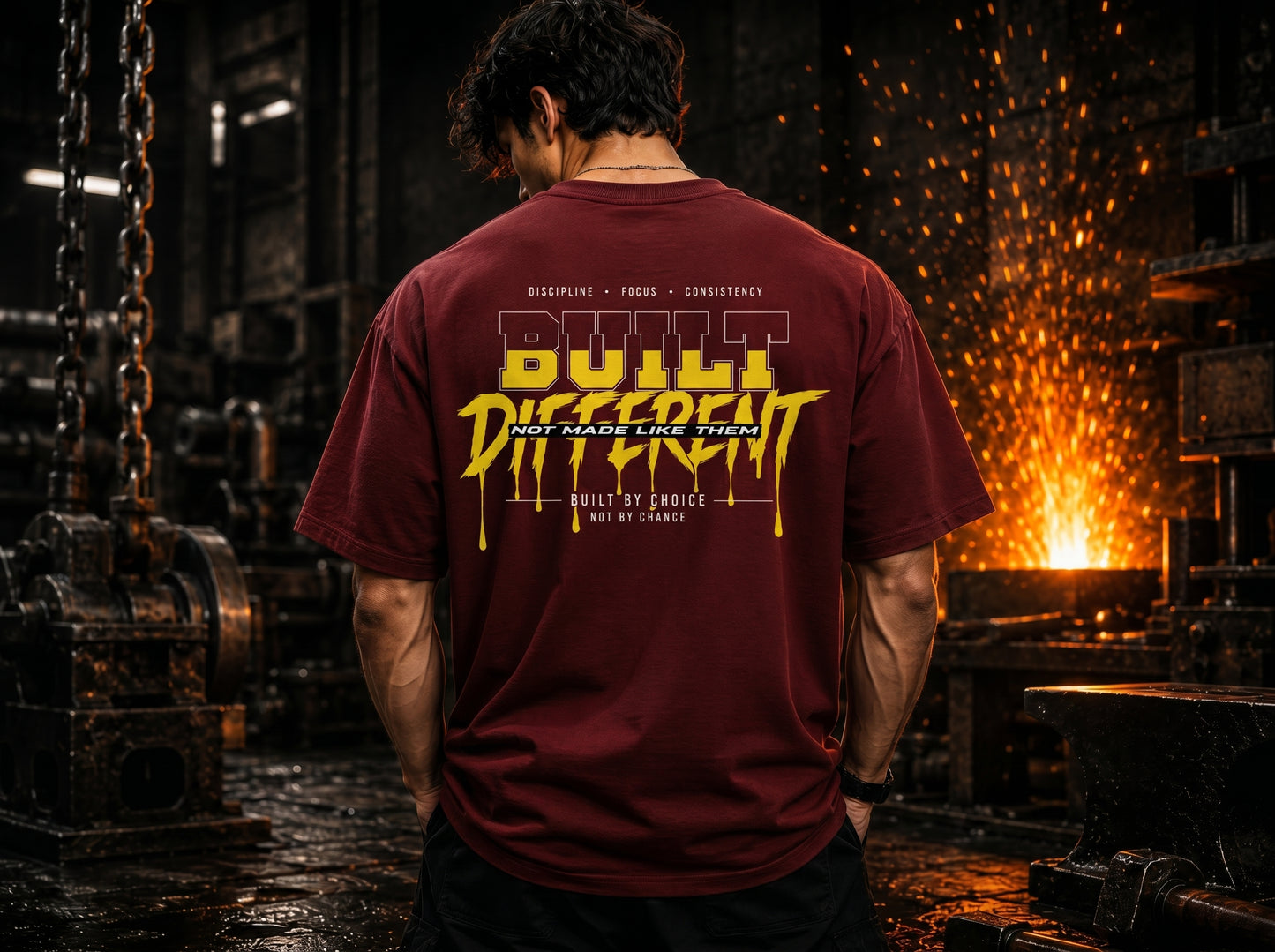 STASHBUDDY Built Different Classic Crew T-Shirt