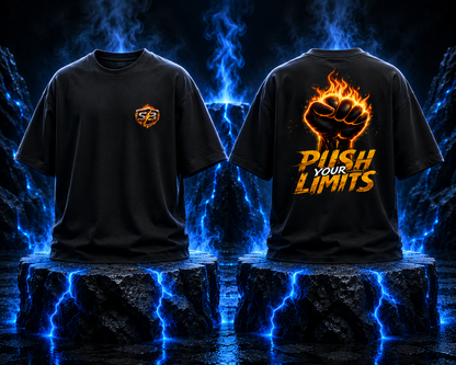 STASHBUDDY Inferno Fist Oversized T-Shirt