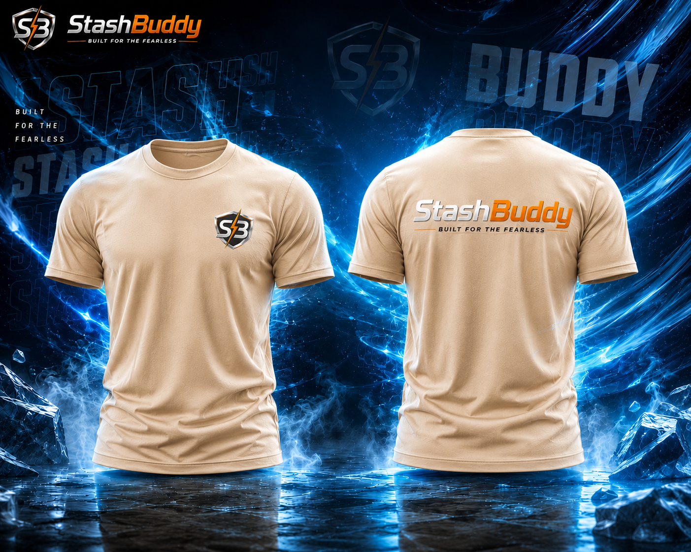StashBuddy Fearless Essential Tee | Premium Streetwear Fit