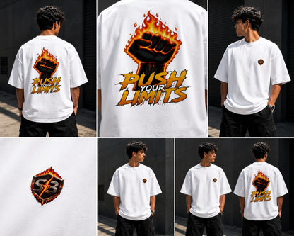 STASHBUDDY Push Your Limit Oversized T-Shirt