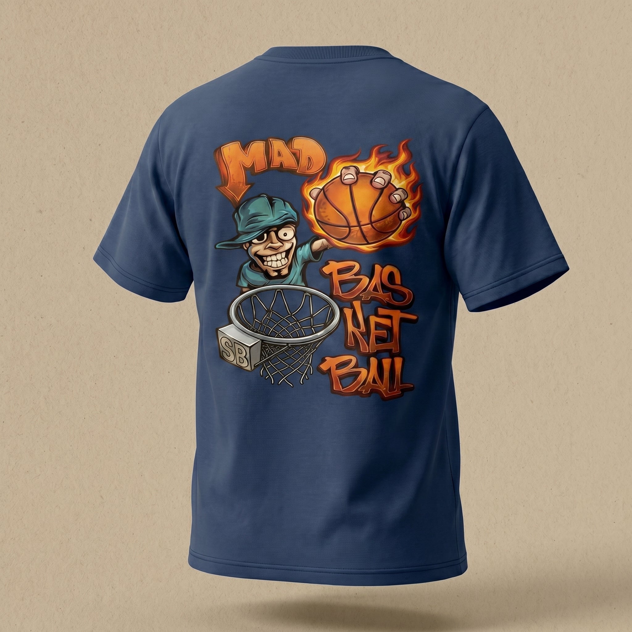 Basketball Oversized T-Shirt for Men & Women | Unisex Graphic Streetwear Tee