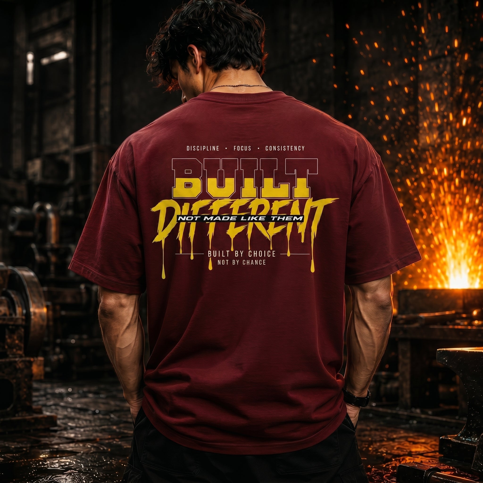 STASHBUDDY Built Different Classic Crew T-Shirt