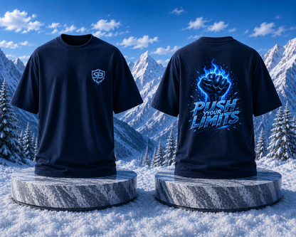 STASHBUDDY Inferno Frost Fist Oversized T-Shirt