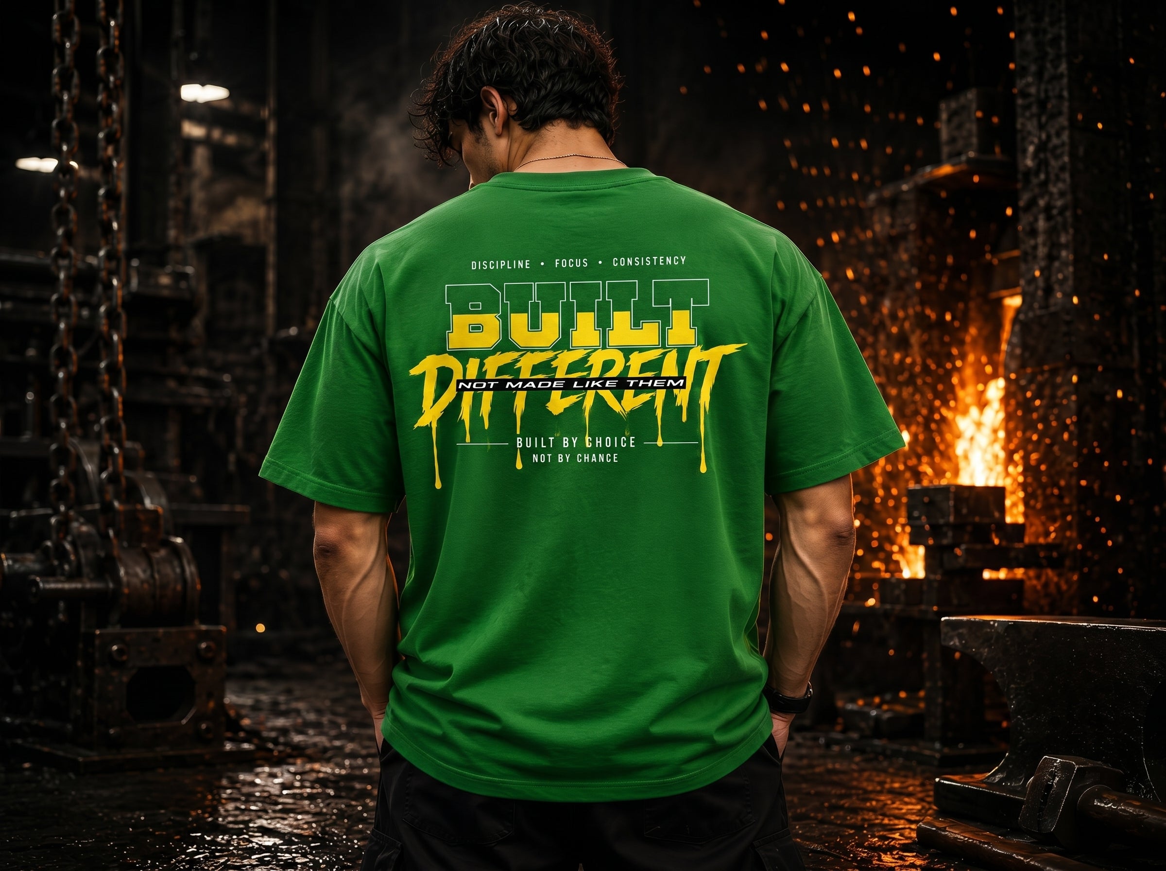 STASHBUDDY Built Different Classic Crew T-Shirt