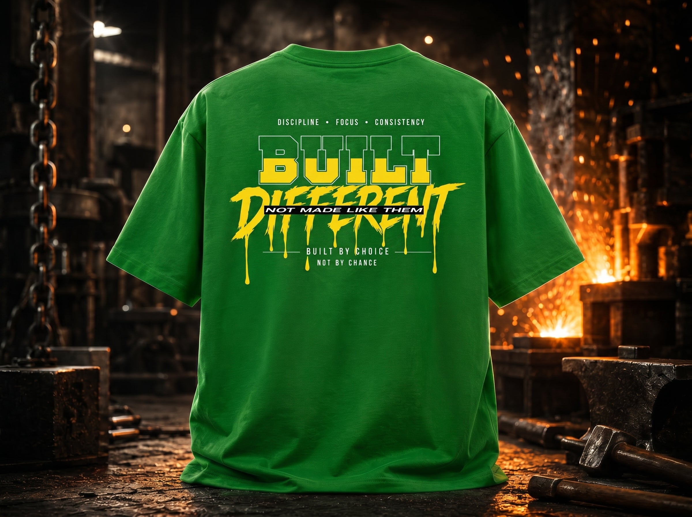 STASHBUDDY Built Different Classic Crew T-Shirt