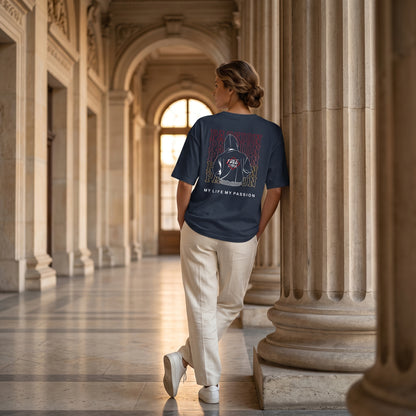 Passion Graphic Oversized T-Shirt for Men & Women | Premium Cotton Back Print Tee