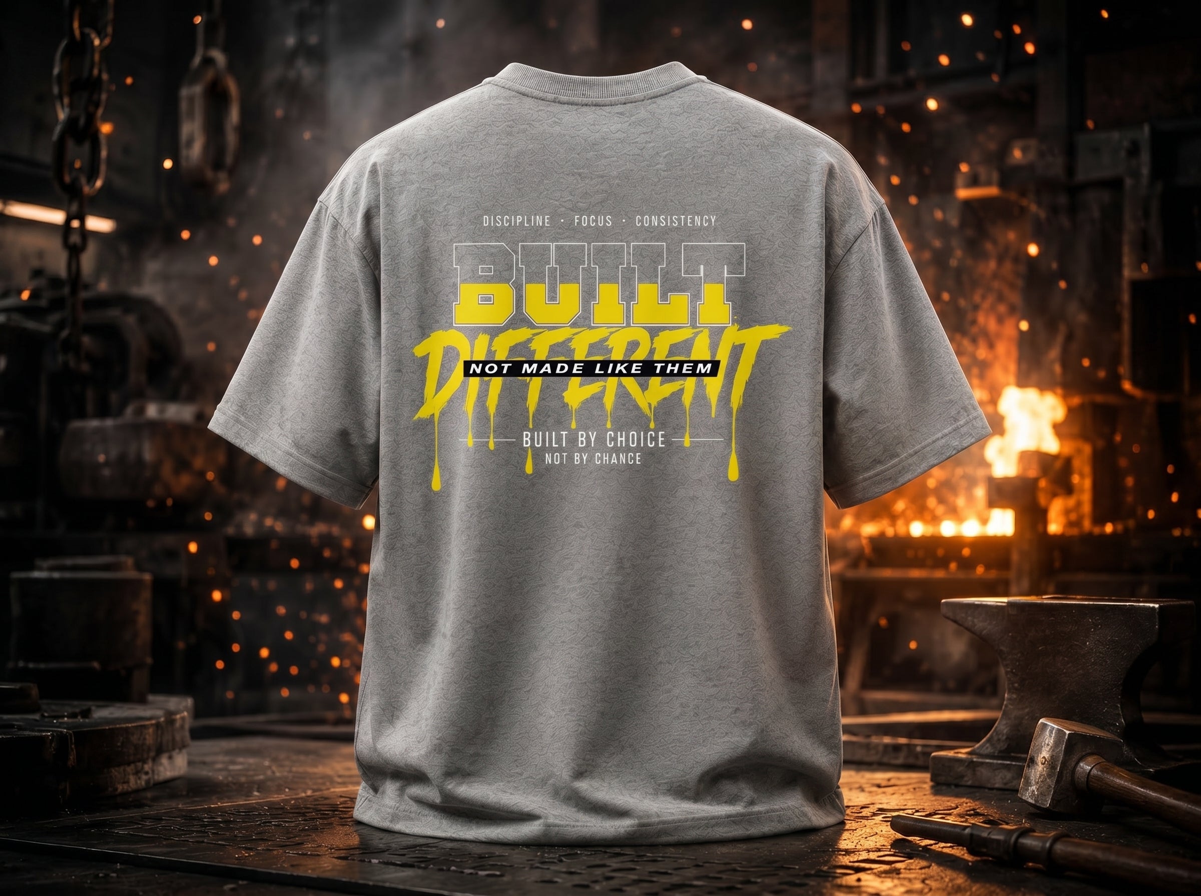STASHBUDDY Built Different Classic Crew T-Shirt