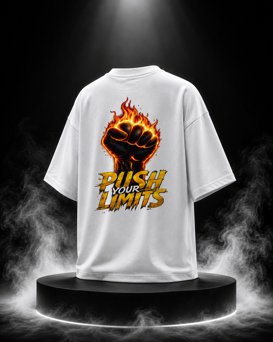STASHBUDDY Push Your Limit Oversized T-Shirt