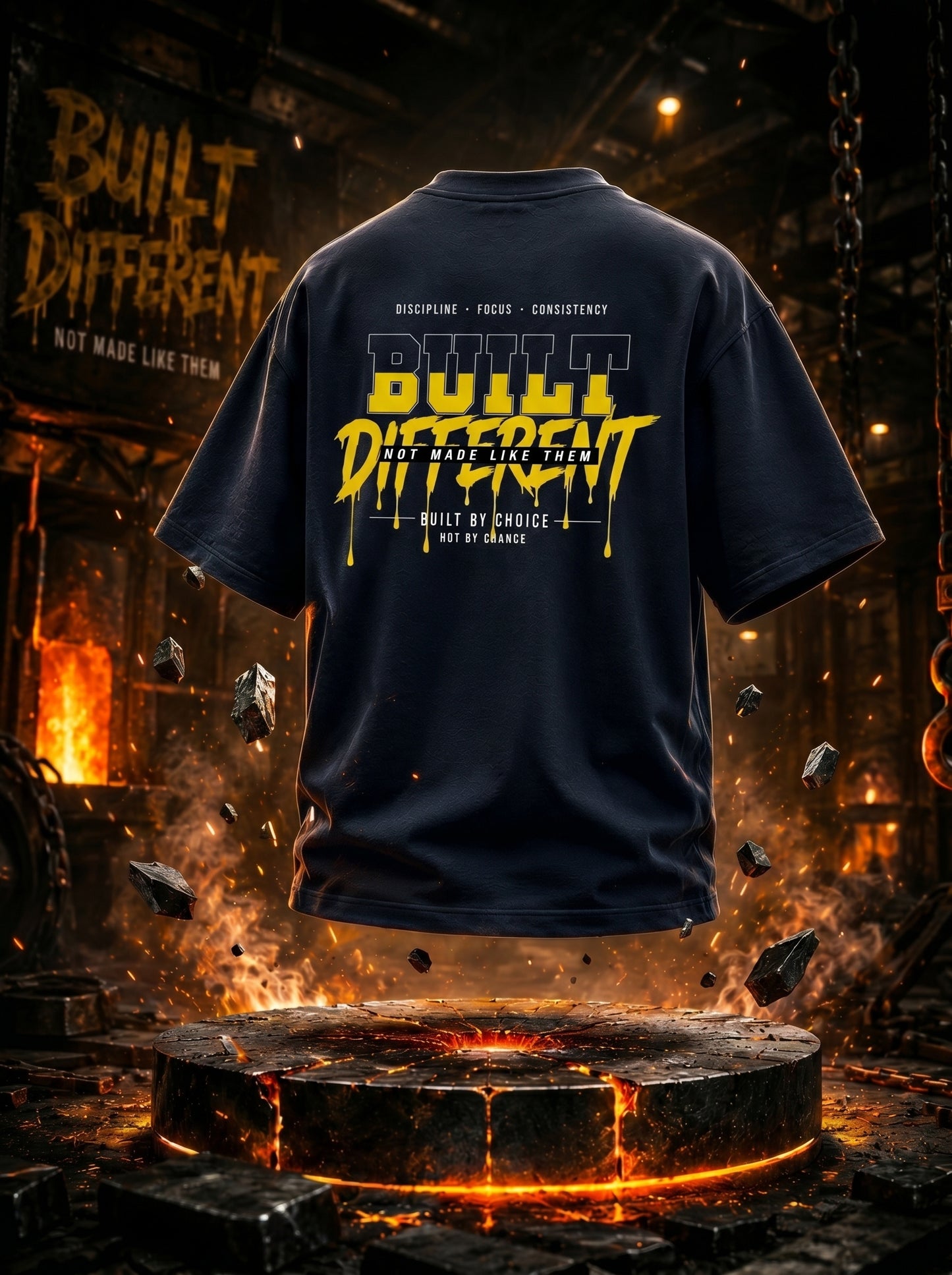 STASHBUDDY Built Different Classic Crew T-Shirt