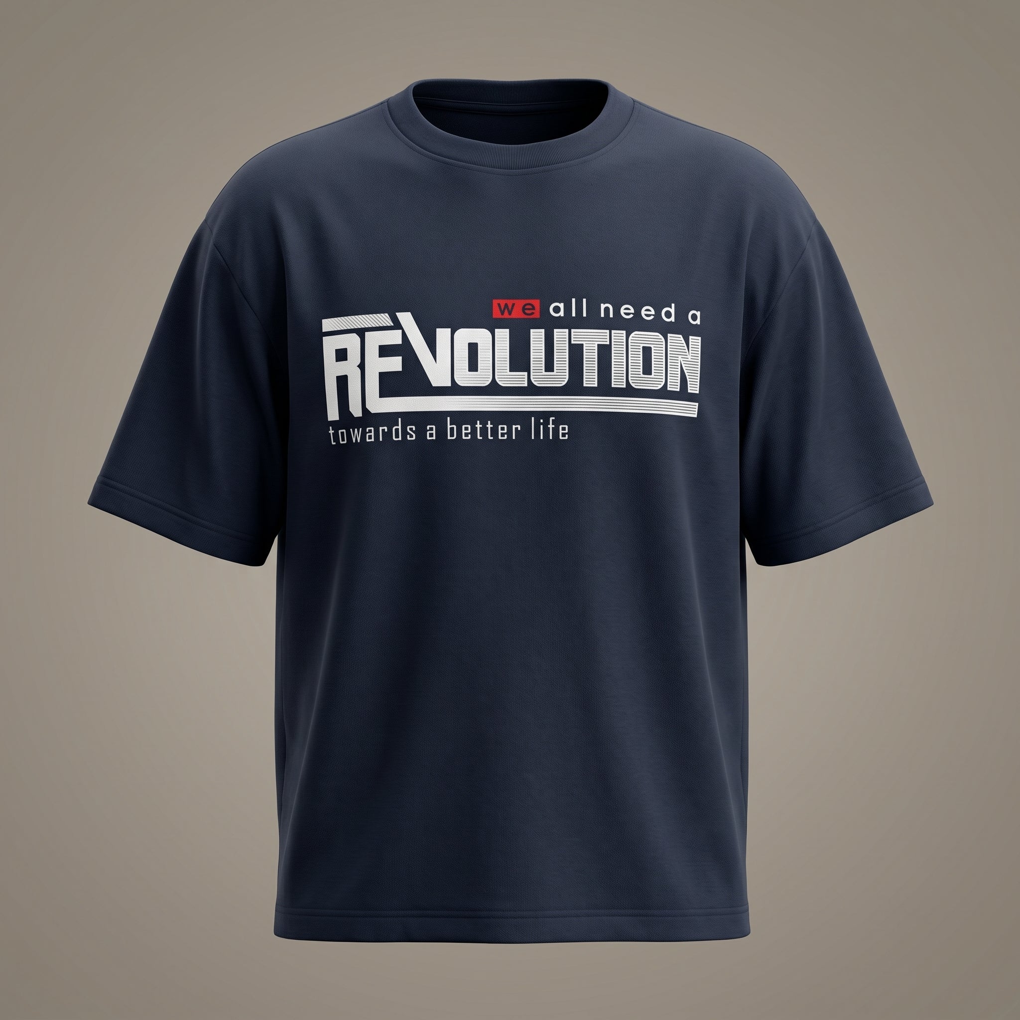 Revolution Graphic Oversized T-Shirt for Men & Women | Premium Unisex Streetwear Tee