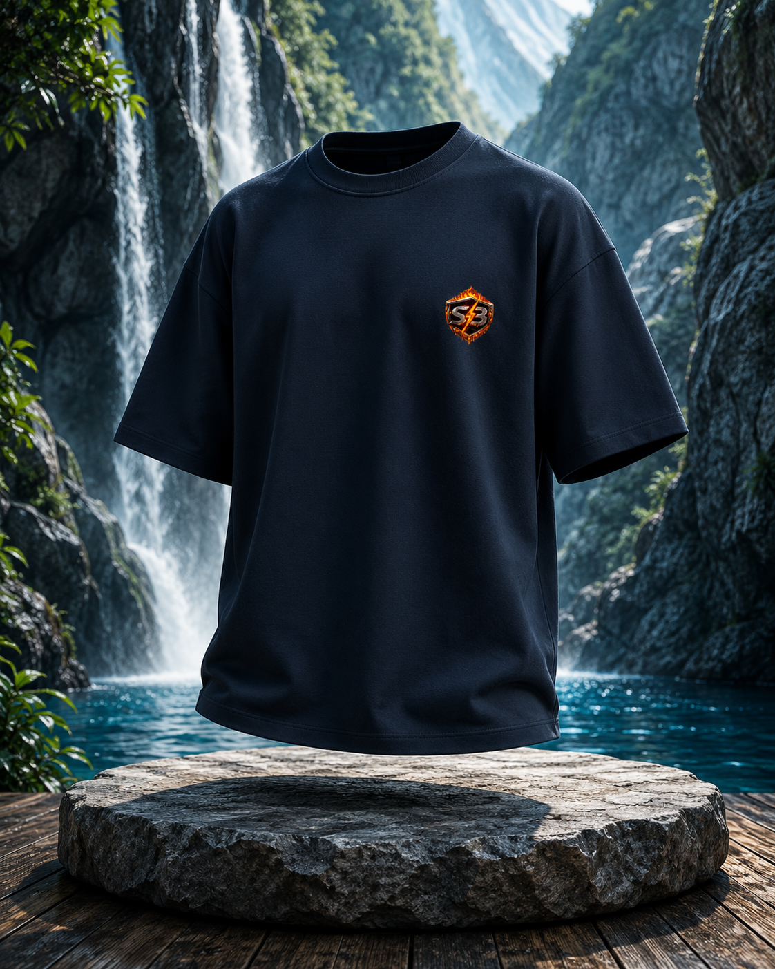 STASHBUDDY Push Your Limit Oversized T-Shirt