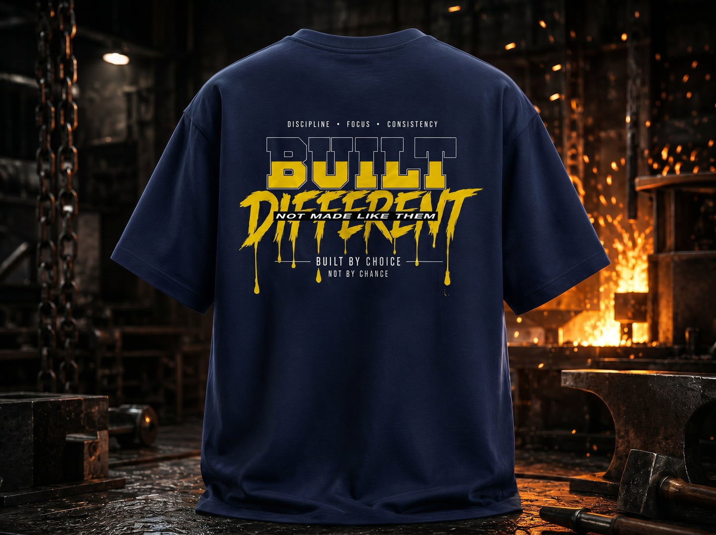 STASHBUDDY Built Different Classic Crew T-Shirt