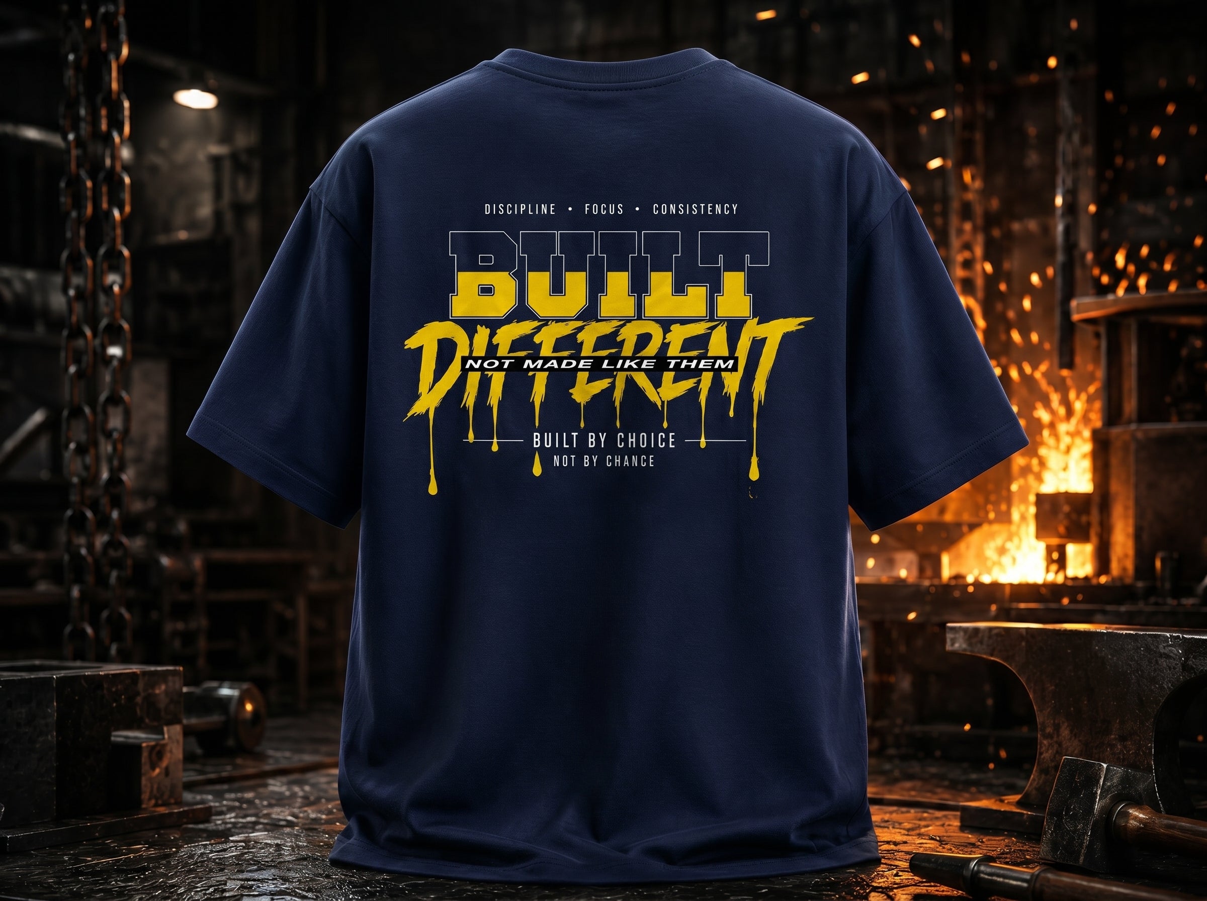 STASHBUDDY Built Different Classic Crew T-Shirt
