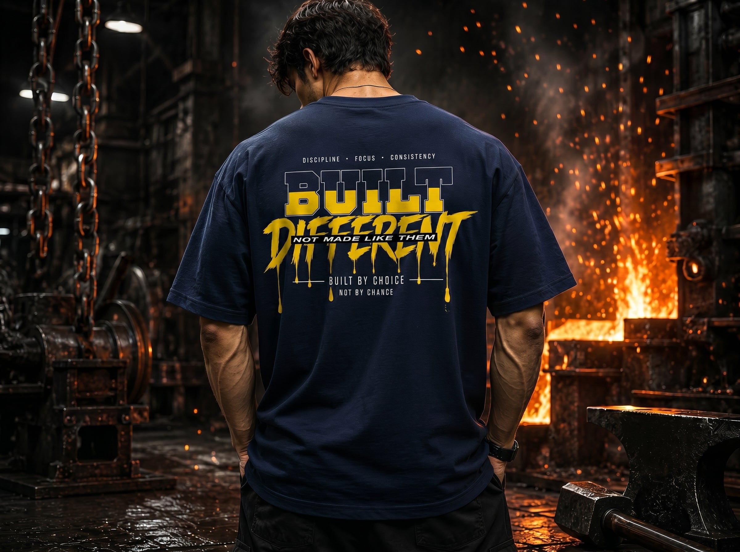 STASHBUDDY Built Different Classic Crew T-Shirt