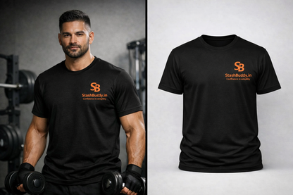 Black It’s All About Him Graphic T-Shirt for Men | Premium Gym Streetwear Tee | StashBuddy