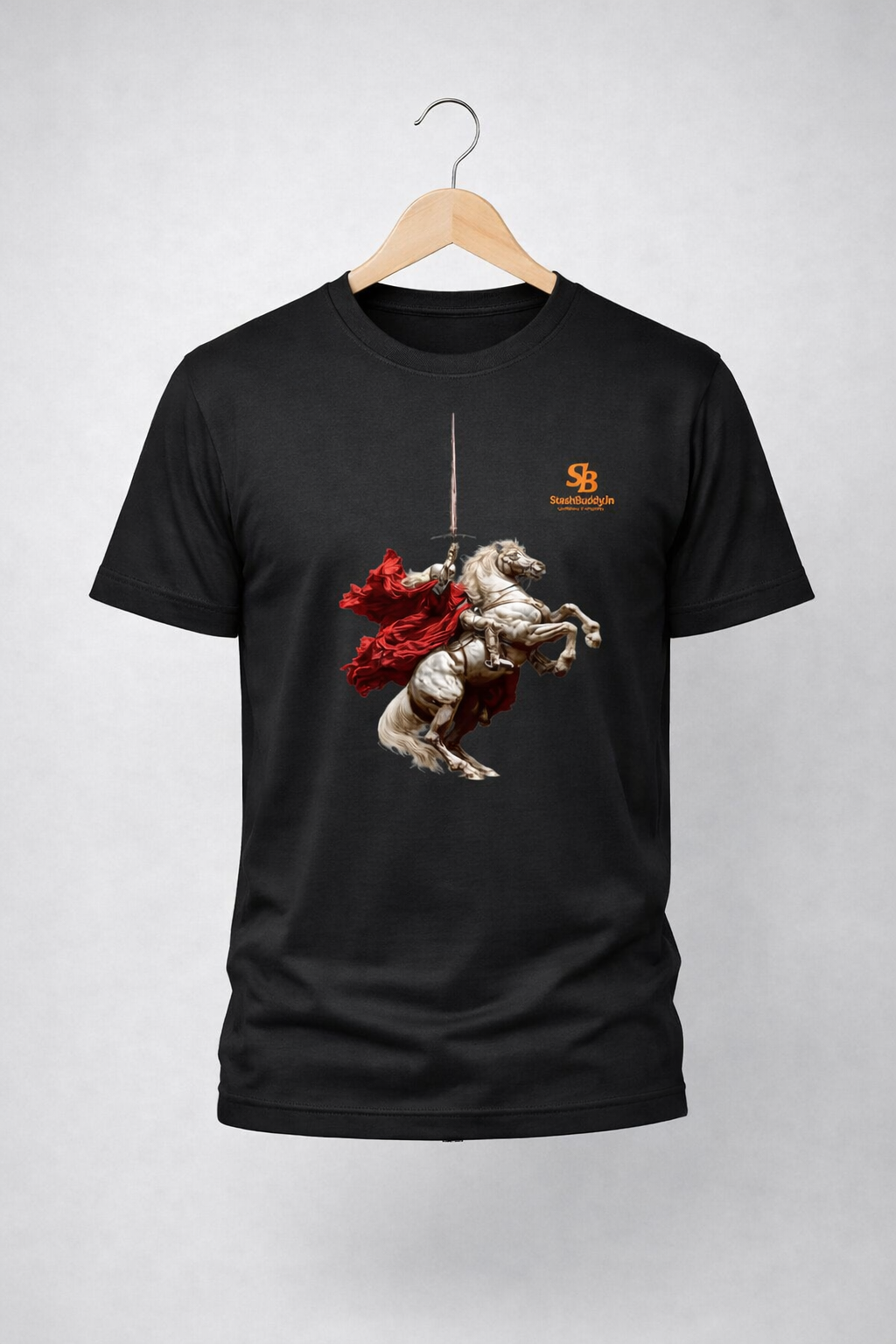Knight Warrior Graphic T-Shirt for Men | Premium Streetwear Tee | StashBuddy