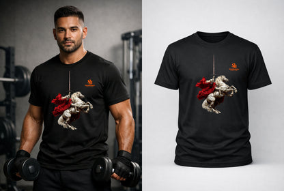 Knight Warrior Graphic T-Shirt for Men | Premium Streetwear Tee | StashBuddy
