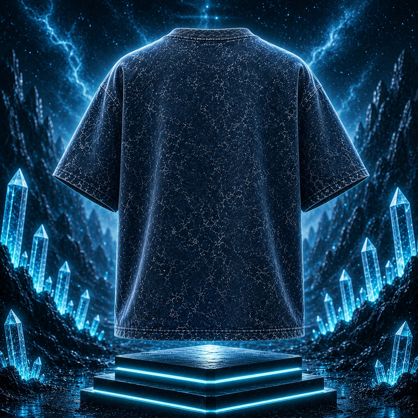 STASHBUDDY Aqua Shield Acid Wash Oversized T-Shirt⭐