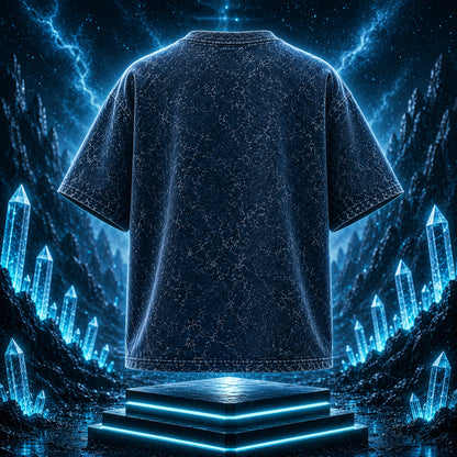 STASHBUDDY Aqua Shield Acid Wash Oversized T-Shirt⭐