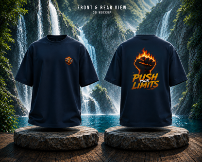STASHBUDDY Push Your Limit Oversized T-Shirt