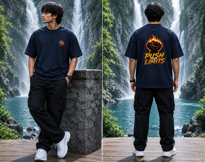 STASHBUDDY Push Your Limit Oversized T-Shirt