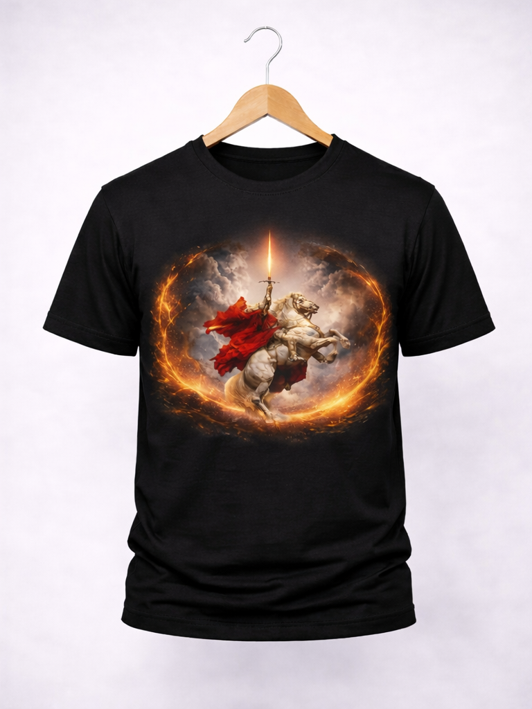 Premium Warrior Edition Graphic T-Shirt for Men | Knight Streetwear Tee | StashBuddy