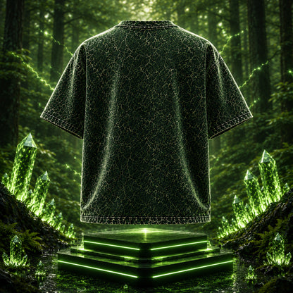 STASHBUDDY Forest Shield Oversized Acid Wash T-Shirt ⭐